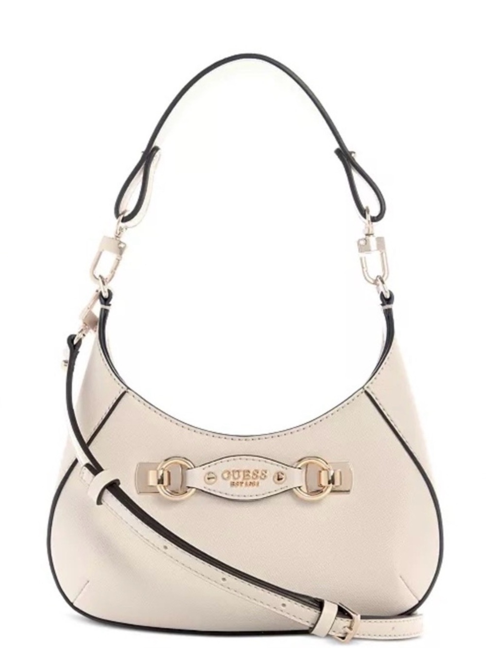 GUESS Mimina Faux-Leather Shoulder Bag with Gold Hardware